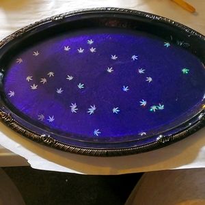 Rolling tray with ashtray